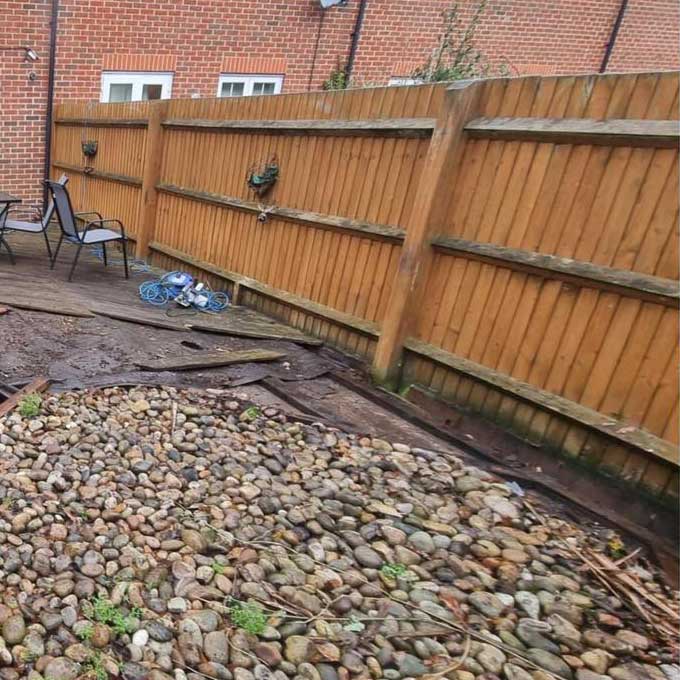 Renovation Repair Ltd garden before renovation